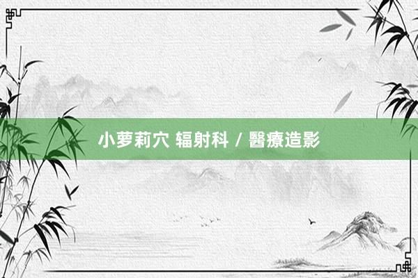 小萝莉穴 辐射科 / 醫療造影