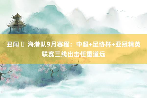 丑闻 ⏰海港队9月赛程：中超+足协杯+亚冠精英联赛三线出击任重道远