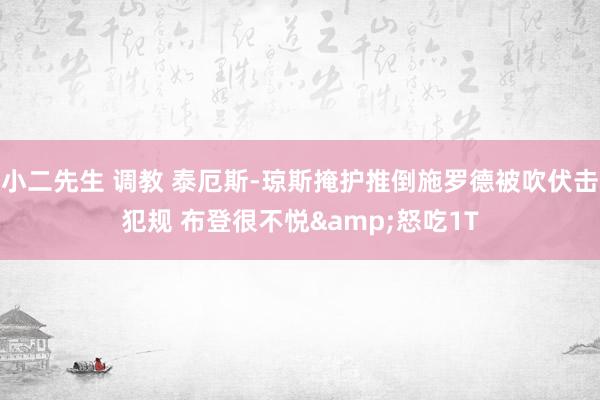 小二先生 调教 泰厄斯-琼斯掩护推倒施罗德被吹伏击犯规 布登很不悦&怒吃1T